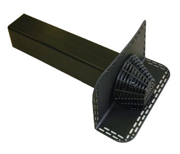 Horizontal Outlet 100mm with Leaf Grate